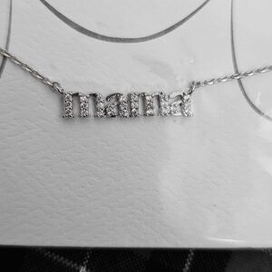 Fresh & Co White Gold Dipped Necklace Mama